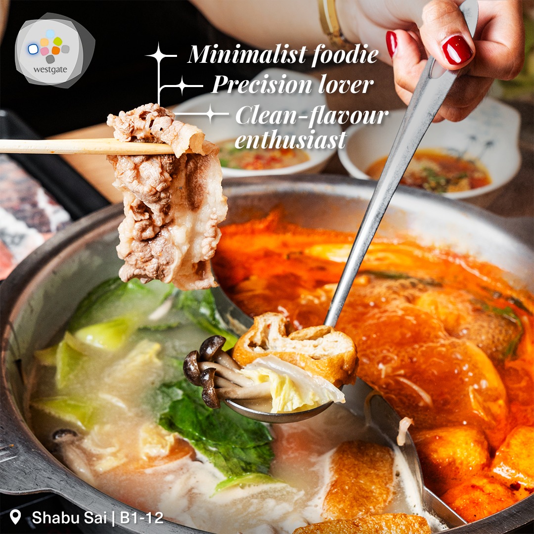 Thinly sliced premium beef prepared for shabu shabu