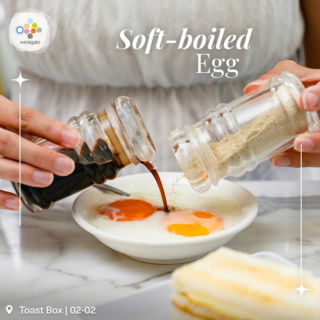 A vibrant breakfast plate featuring eggs