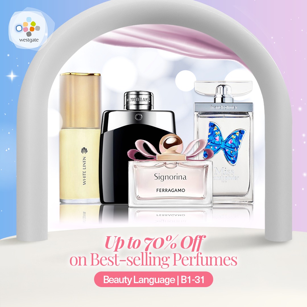 Collection of skincare products