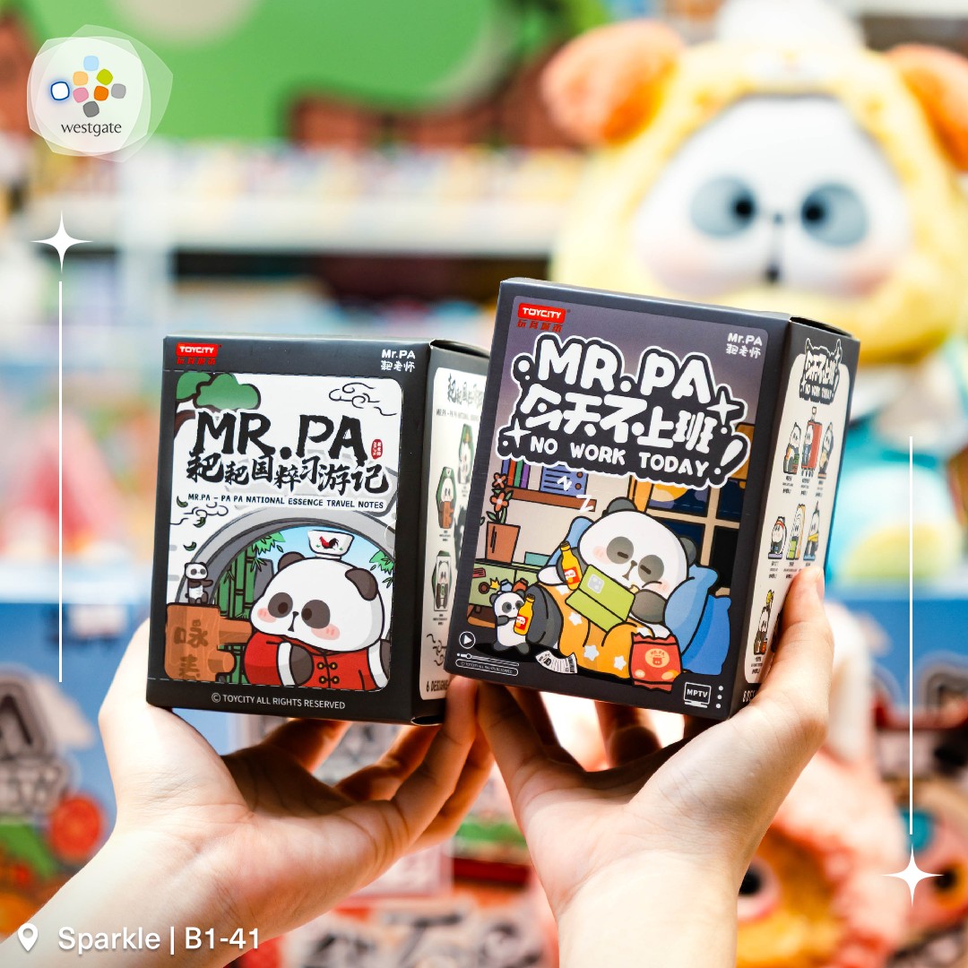 A curated display of colorful blind box figures